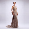 The Valentina Sequined Halter Gown with Oversized Bow | Cenia New York