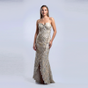 Strapless Wrap Skirt Gown