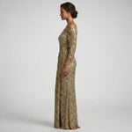 Off The Shoulder Asymmtric Pleats Gown