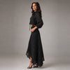 Pinstripe Crop Top & Dramatic Wide-Leg Trouser Set