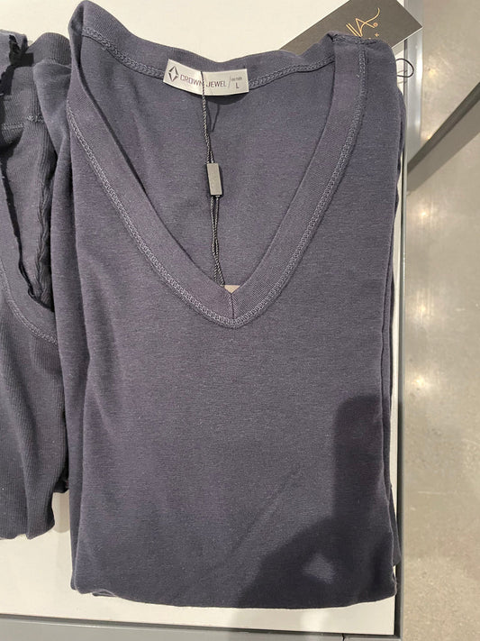 1/2 SLV V-Neck T-shirt